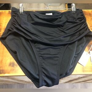 💟3/$22 NWT Kona Sol women’s high coverage high waist swim bottoms. Black size M